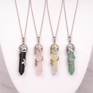 Crystal Stone Necklace (You Pick 1)